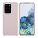 Samsung Galaxy S20 Ultra Sand Pink Backcover hoesje - silicone Samsung Galaxy S20 Ultra Sand Pink Backcover hoesje - silicone
