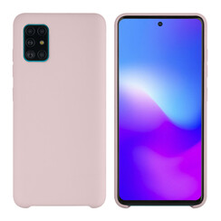 Samsung Galaxy A51 Pink Sand Back cover coque - Silicone