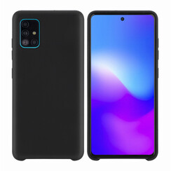 Samsung Galaxy A71 Schwarz Back-Cover hul - Silikon