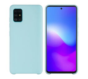 Samsung Galaxy A71 Light Blue Back cover case - Silicone Samsung Galaxy A71 Light Blue Back cover case - Silicone