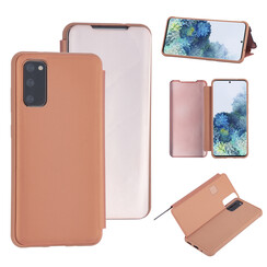 Rose Gold hoesje Samsung Galaxy S20 - Book Case