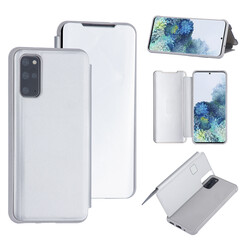 Zilver hoesje Samsung Galaxy S20 Plus - Book Case
