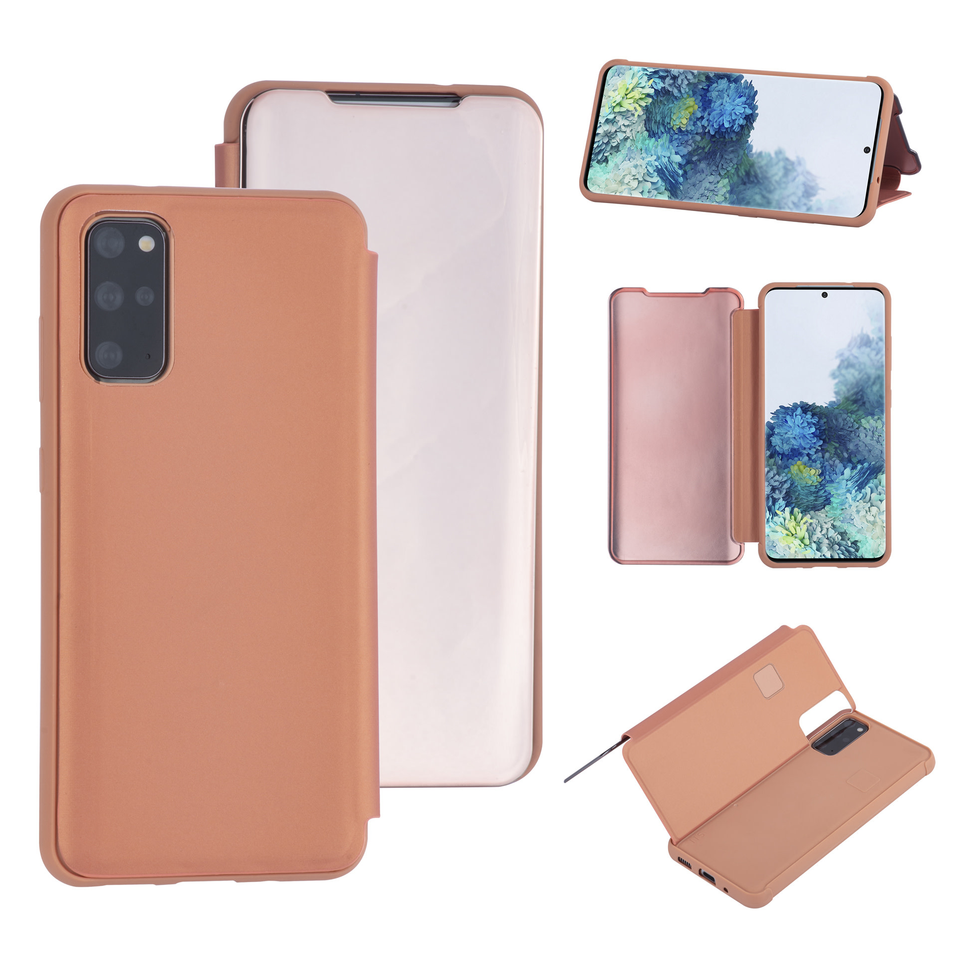 Rose Gold hoesje Samsung Galaxy S20 Plus - Book Case