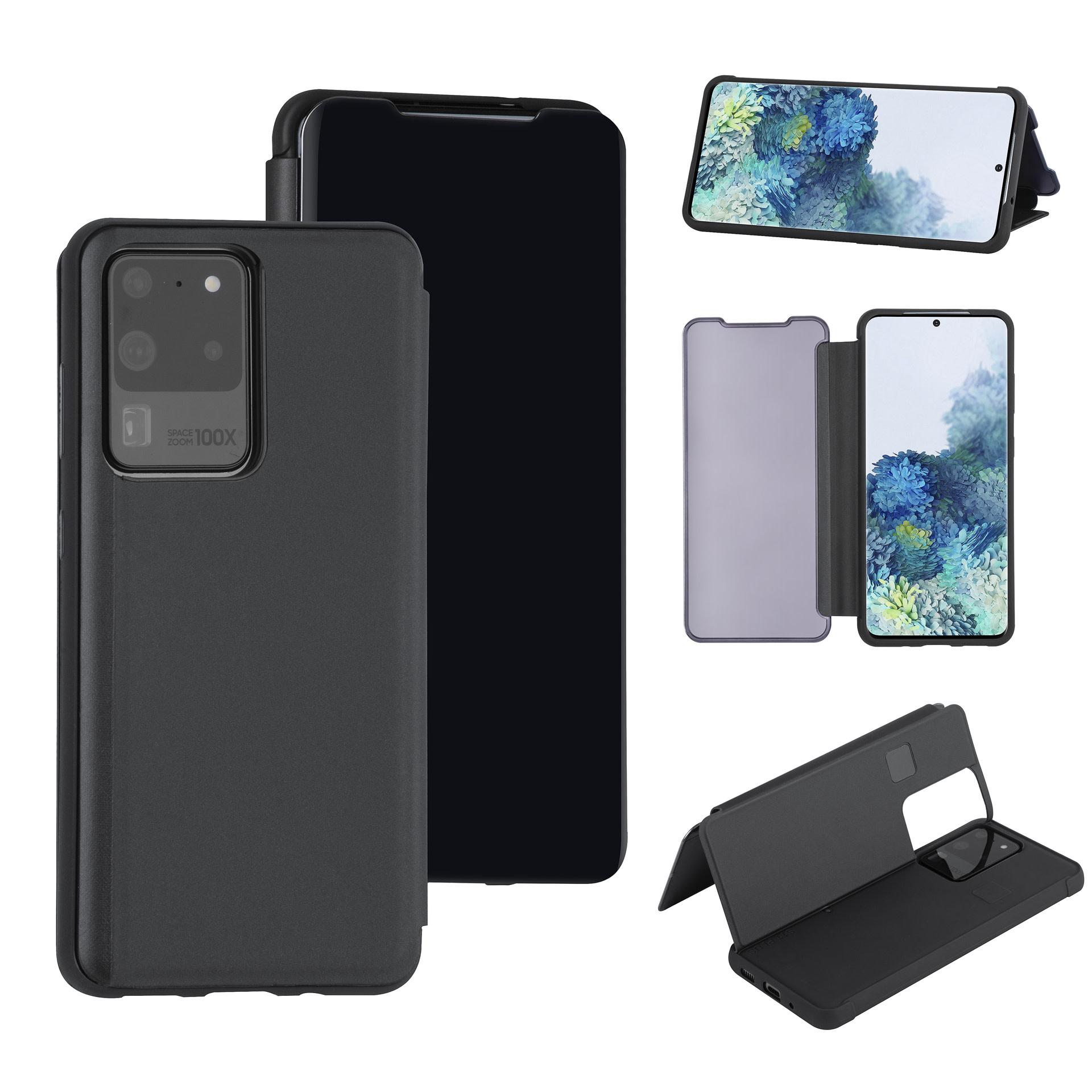 Zwart hoesje Samsung Galaxy S20 Ultra - Book Case