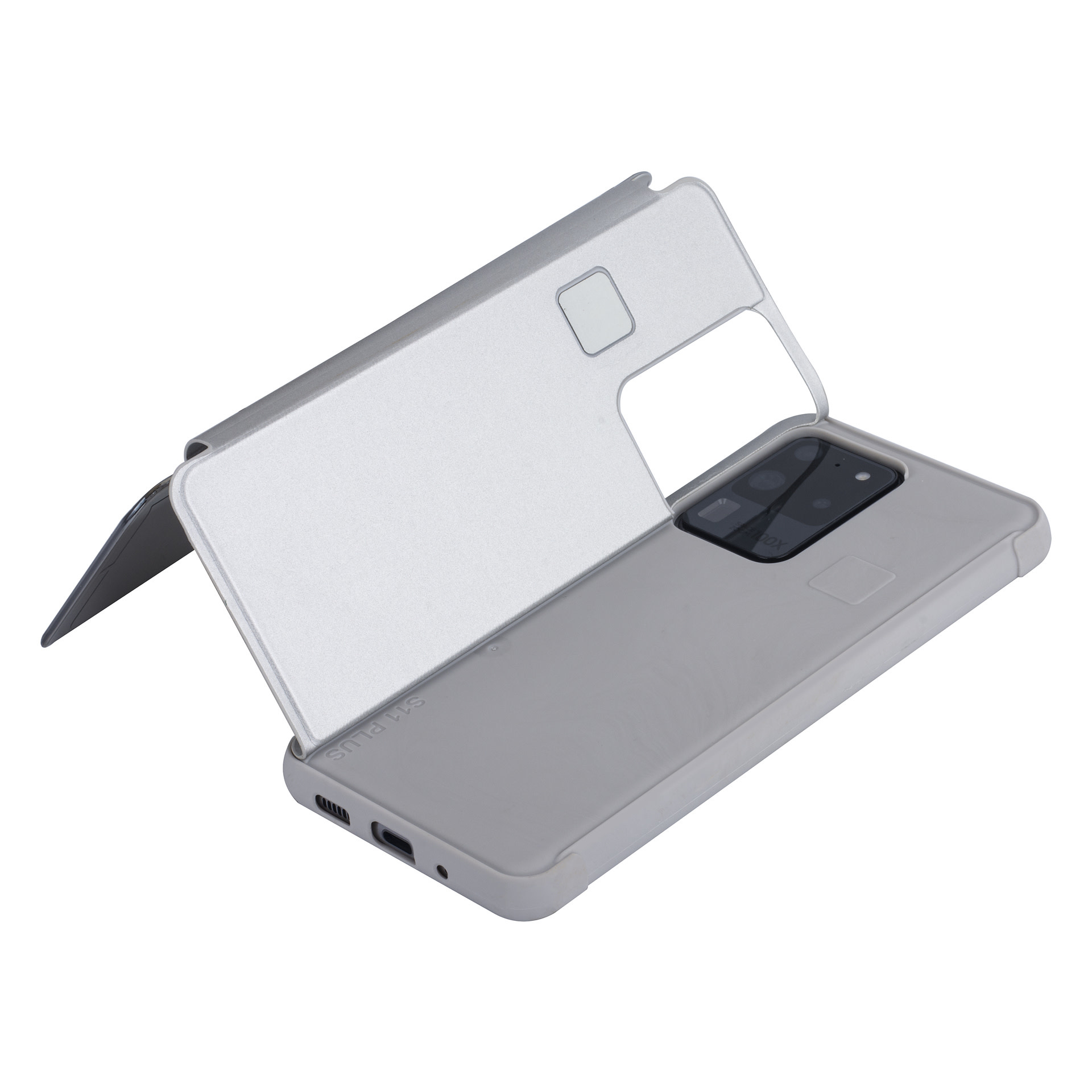 Zilver hoesje Samsung Galaxy S20 Ultra - Book Case, foto 5 van 6