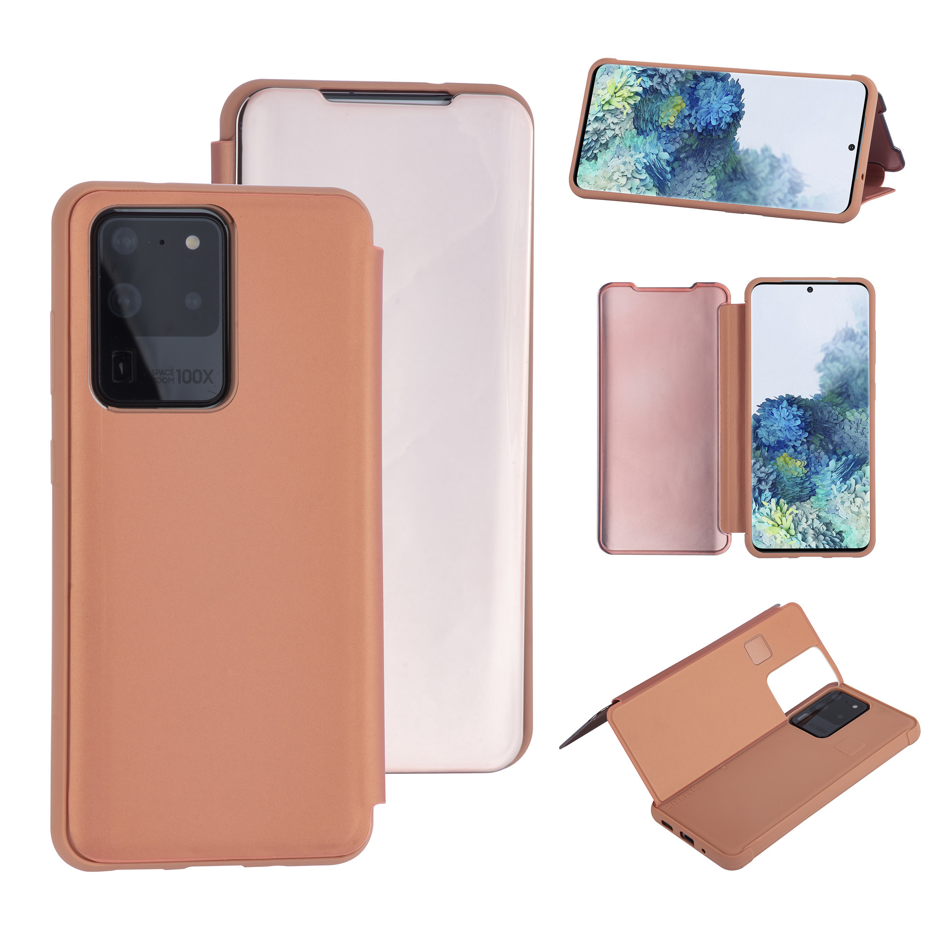 Rose Gold hoesje Samsung Galaxy S20 Ultra - Book Case