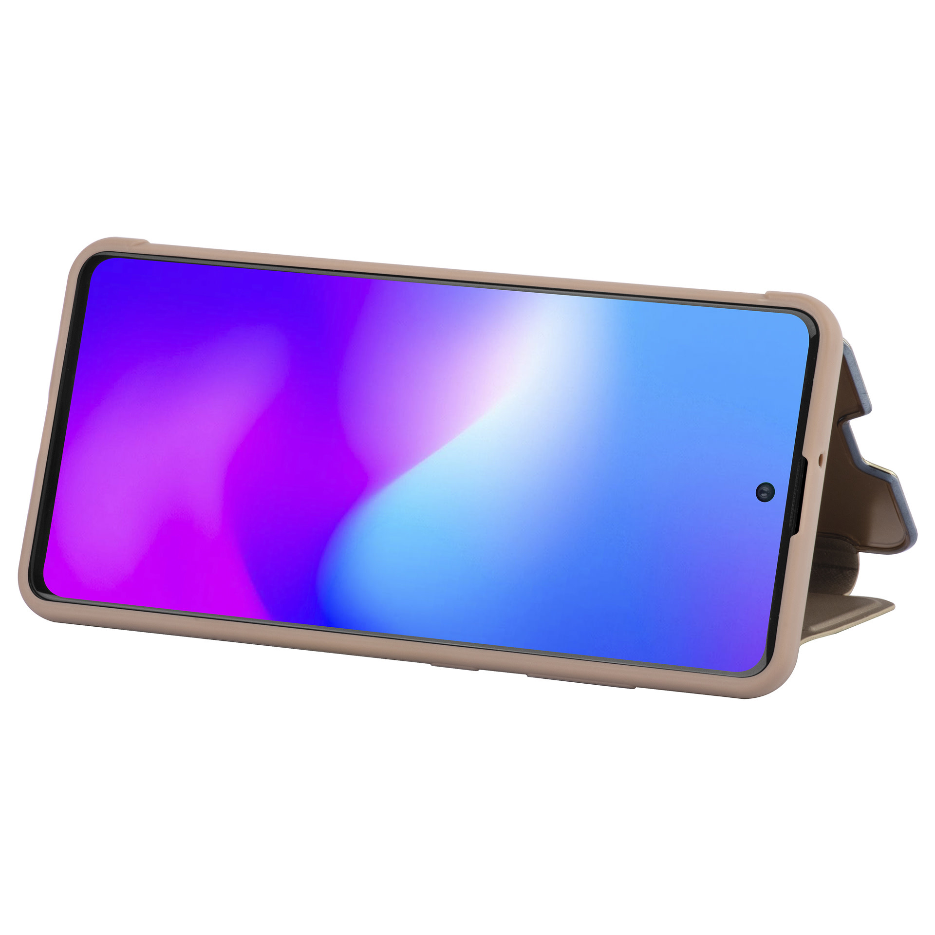 Goud hoesje Samsung Galaxy A71 - Book Case (A715F), foto 4 van 6