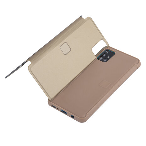 Goud hoesje Samsung Galaxy A71 - Book Case (A715F) Goud hoesje Samsung Galaxy A71 - Book Case (A715F)