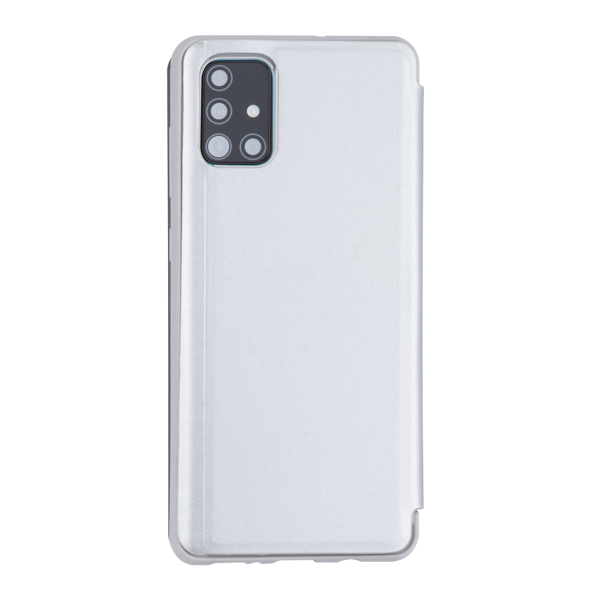 Zilver hoesje Samsung Galaxy A71 - Book Case (A715F), foto 2 van 6