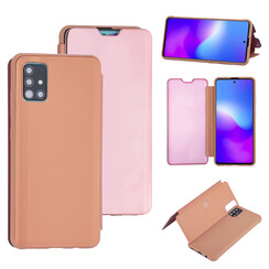Rose Gold hoesje Samsung Galaxy A71 - Book Case (A715F)
