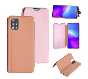 Uniq accessory Samsung Galaxy A71 Rose Gold Book type case - Hard plastic Uniq accessory Samsung Galaxy A71 Rose Gold Book type case - Hard plastic