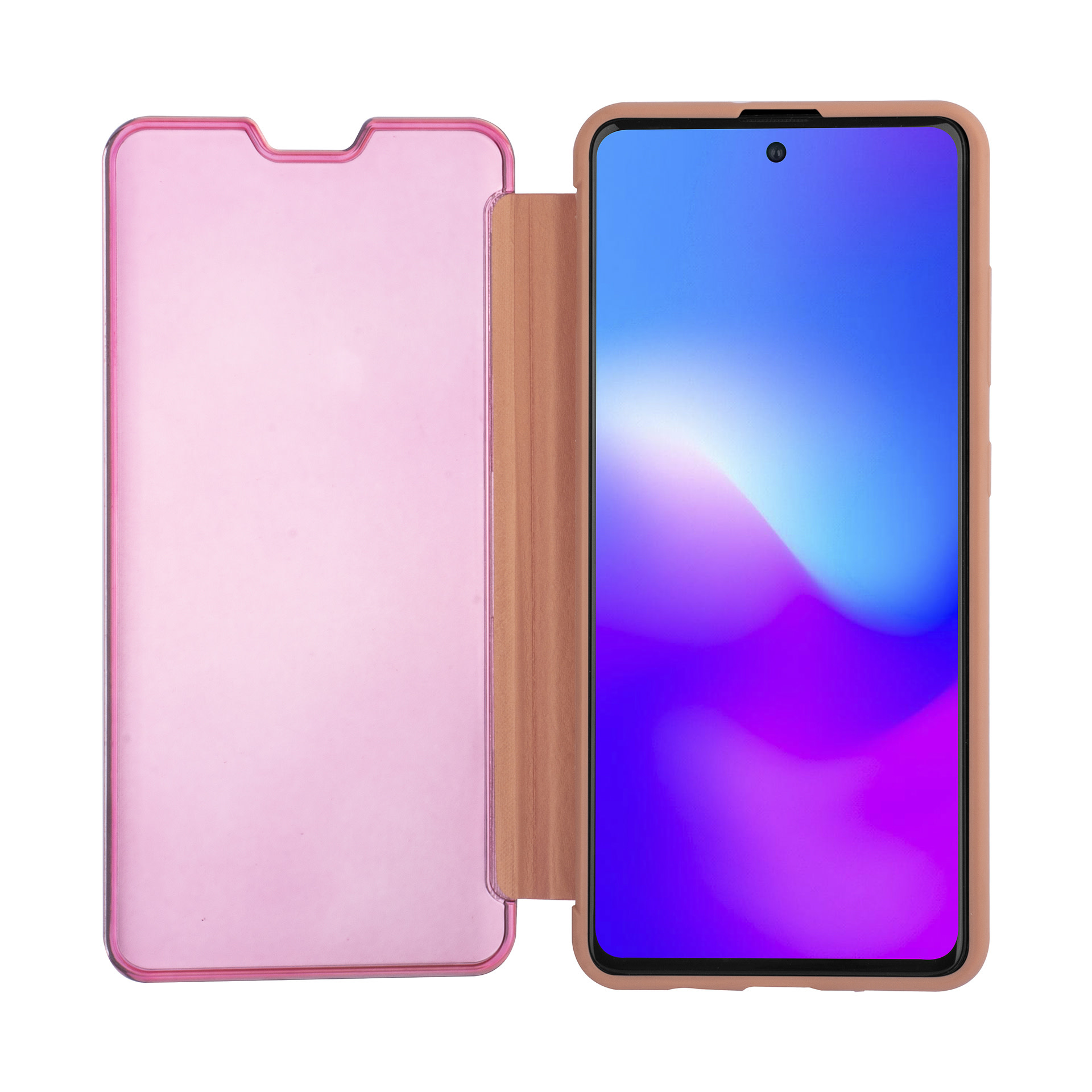 Rose Gold hoesje Samsung Galaxy A71 - Book Case (A715F), foto 3 van 6