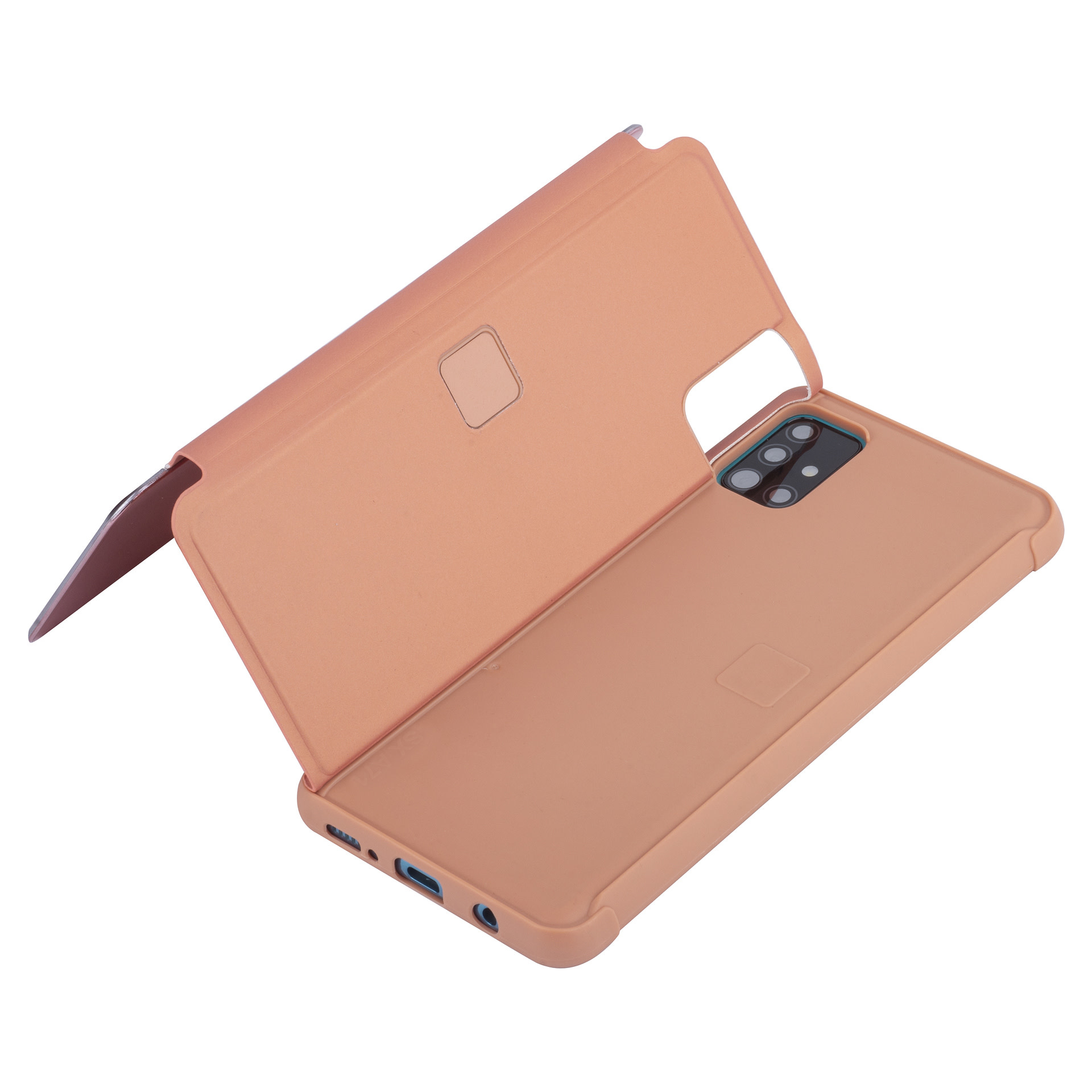 Rose Gold hoesje Samsung Galaxy A71 - Book Case (A715F), foto 5 van 6