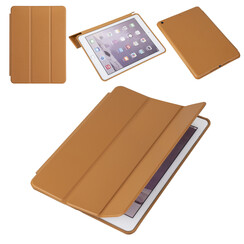 Apple iPad 9.7 inch (2017) Lichtbruin Book Case Tablethoes - PU-leer