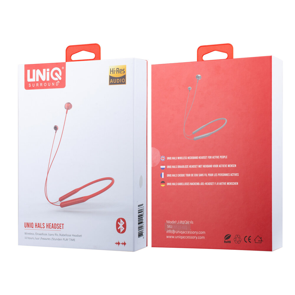 UNIQ Accessory Oreillette Bluetooth sans fil UNIQ Accessory - Tour de cou gris UNIQ Accessory Oreillette Bluetooth sans fil UNIQ Accessory - Tour de cou gris