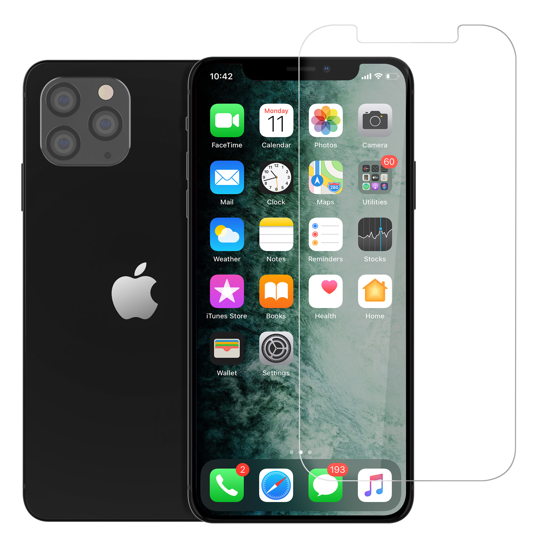 TUNIQ box of 10 - TUNIQ Apple iPhone 12-12 Pro Screenprotector