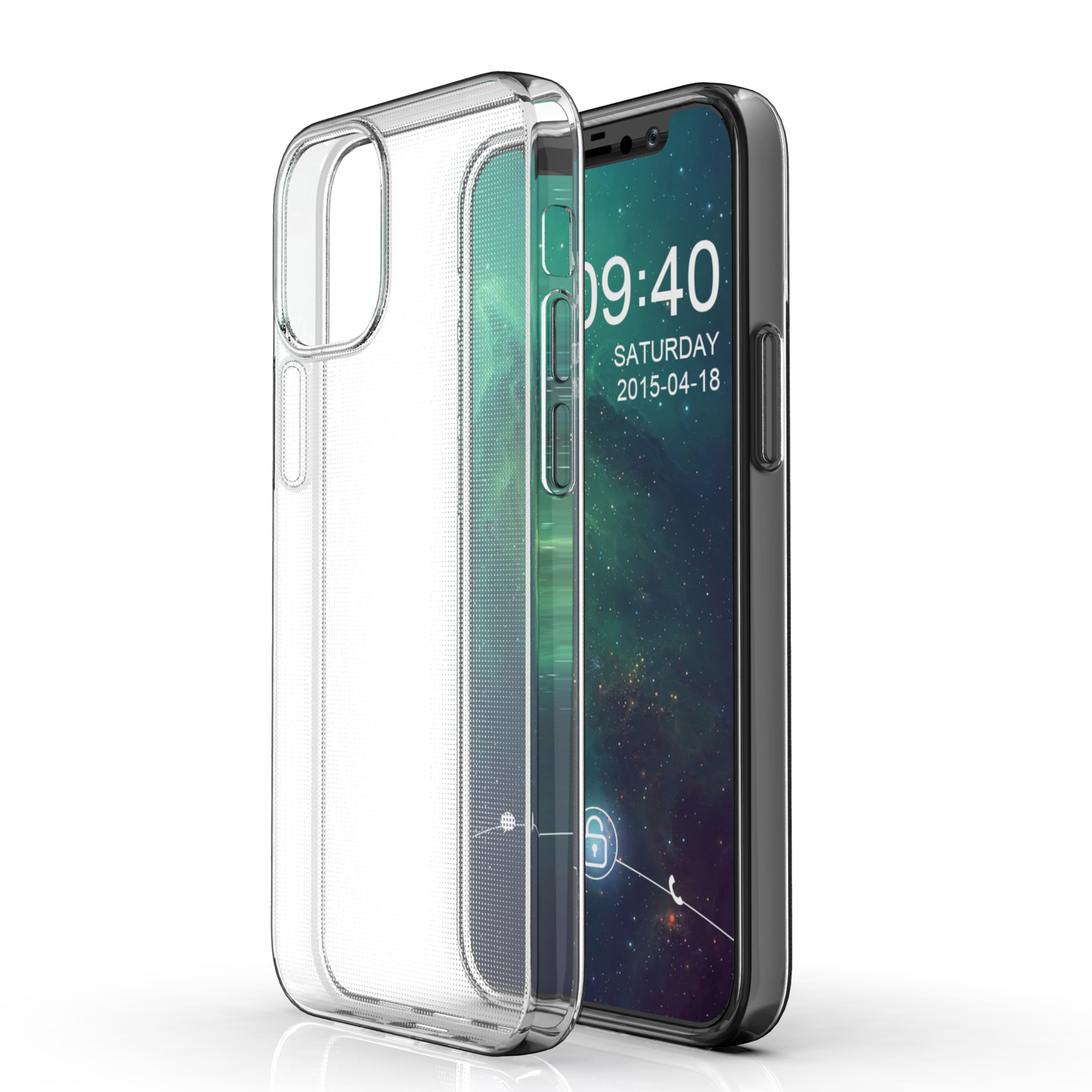 Apple iPhone 12 Mini Transparant Backcover hoesje - TPU, foto 2 van 4