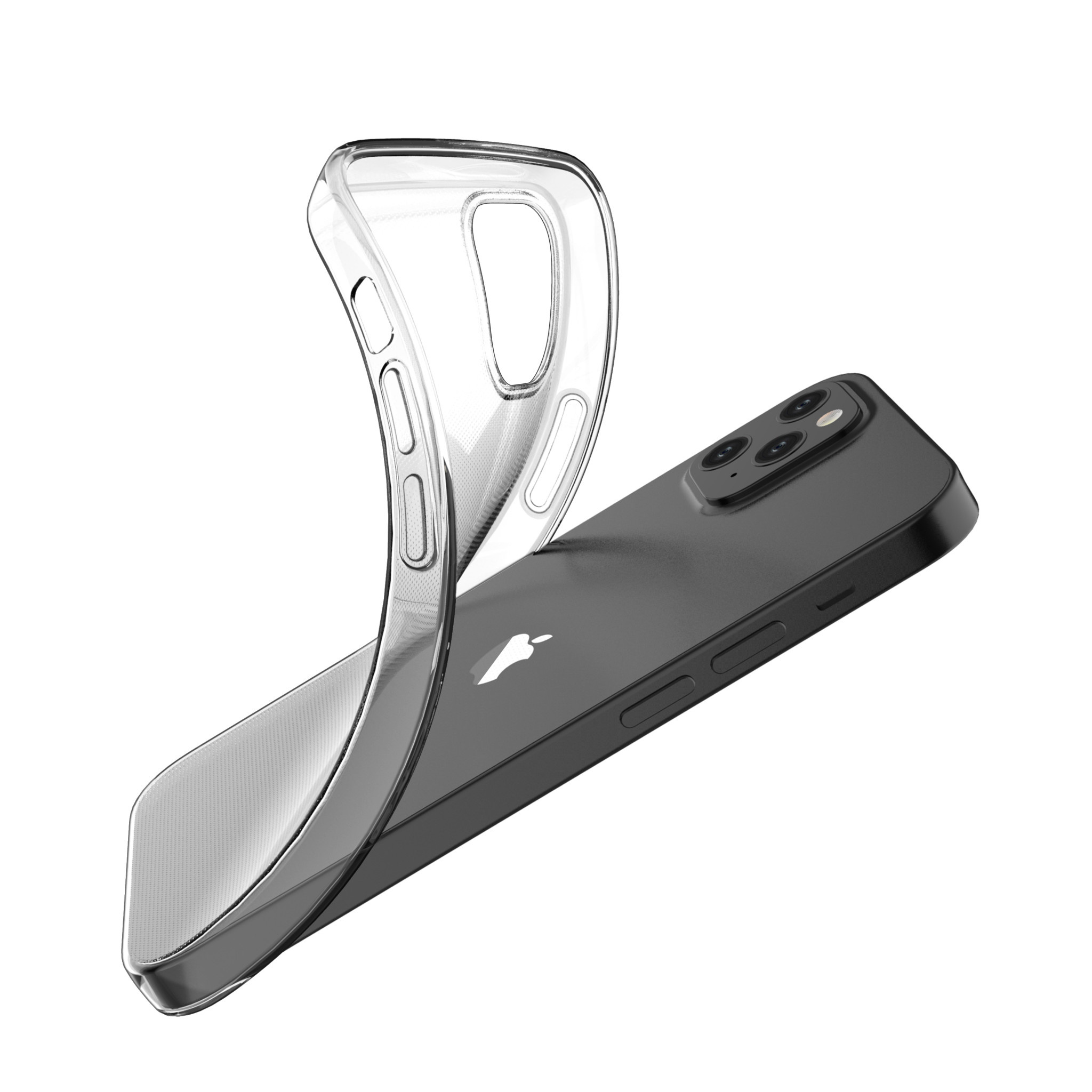 Apple iPhone 12 Mini Transparant Backcover hoesje - TPU, foto 4 van 4