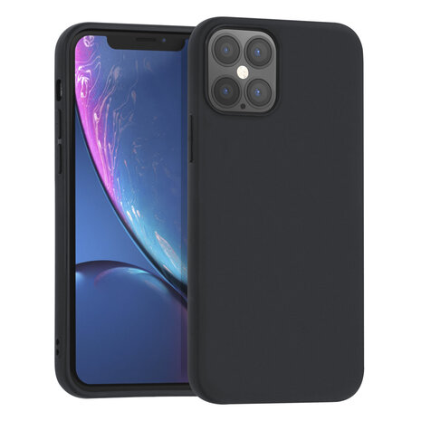 UNIQ Accessory UNIQ Accessory iPhone 12 Pro Max zwart Backcover hoesje - Ultradun UNIQ Accessory UNIQ Accessory iPhone 12 Pro Max zwart Backcover hoesje - Ultradun