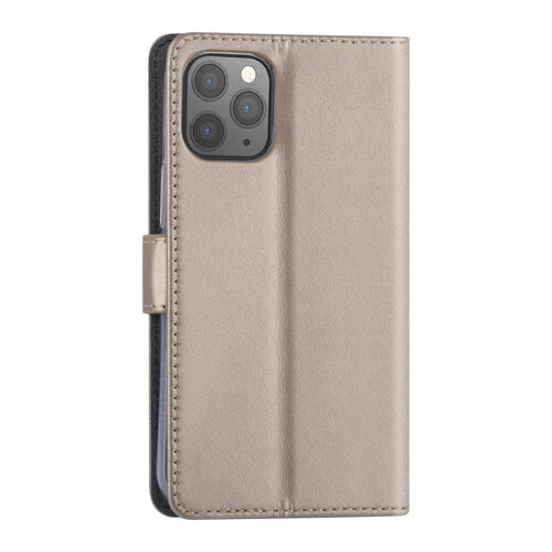 Hoesje voor iPhone 12 Mini - Goud - Book Case - TPU