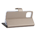 Hoesje voor iPhone 12 Mini - Goud - Book Case - TPU
