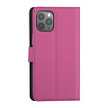 Hoesje voor iPhone 12 Mini - Felroze - Book Case - TPU