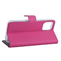 Hoesje voor iPhone 12 Mini - Felroze - Book Case - TPU