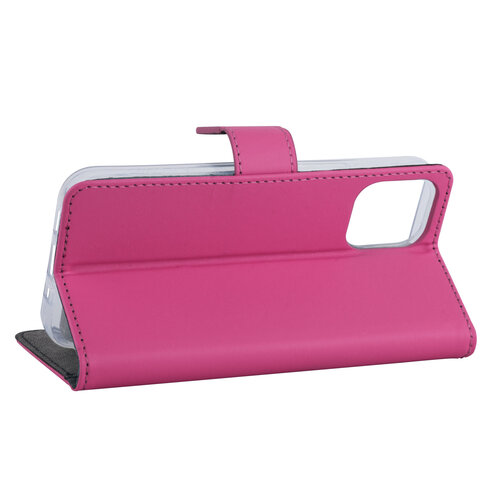 Hoesje voor iPhone 12 Mini - Felroze - Book Case - TPU