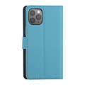 Hoesje voor iPhone 12-12 Pro - LichtBlauw - Book Case - TPU