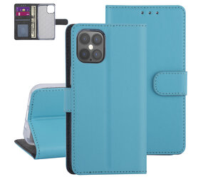 Apple iPhone 12 Pro Max Hellblau Book-Case hul - Kartenhalter Apple iPhone 12 Pro Max Hellblau Book-Case hul - Kartenhalter