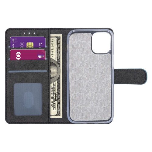 LichtBlauw hoesje iPhone 12 Pro Max - Book Case - Kaarthouder