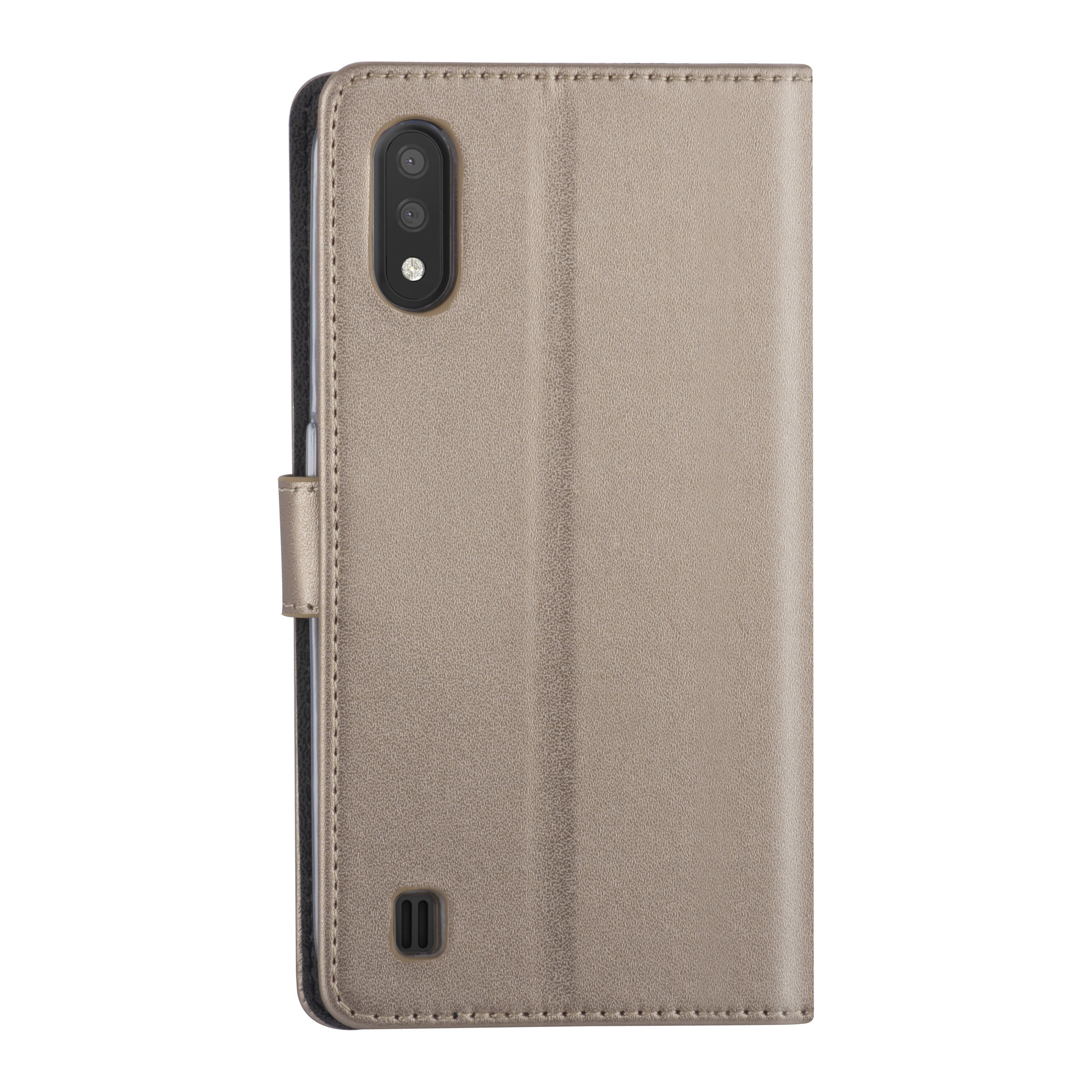 Goud hoesje Samsung Galaxy A01 - Book Case - Kaarthouder (A015F), foto 3 van 5