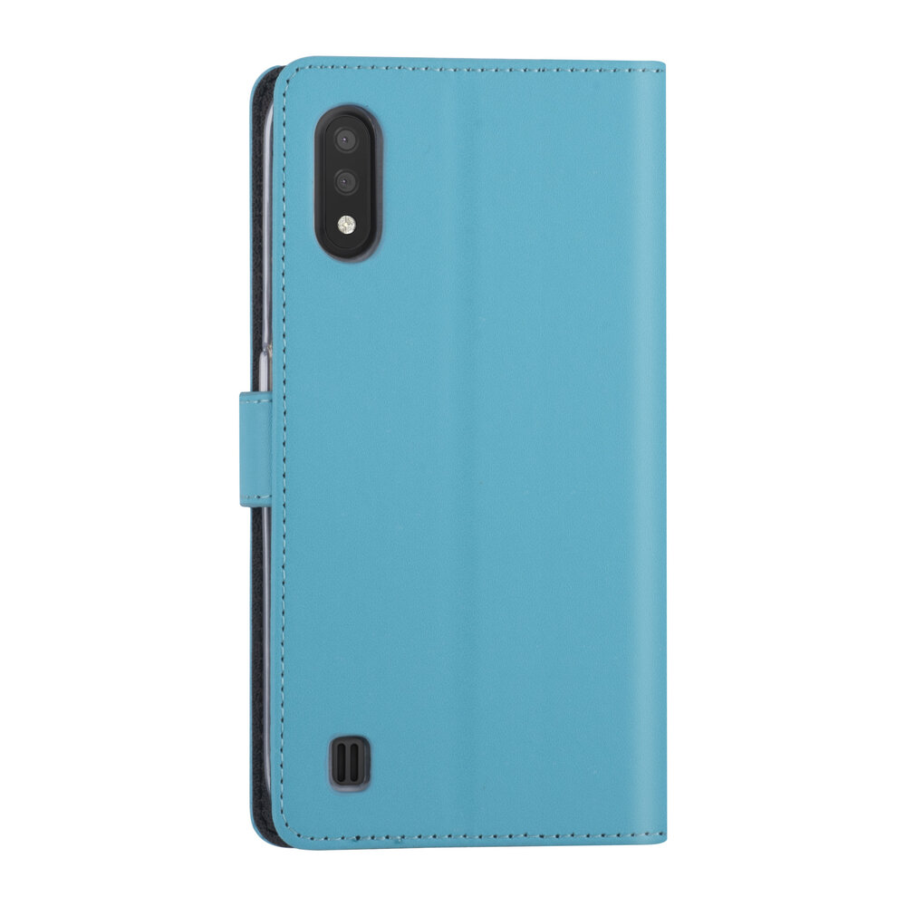 Samsung Galaxy A01 Hellblau Book-Case hul - Kartenhalter Samsung Galaxy A01 Hellblau Book-Case hul - Kartenhalter