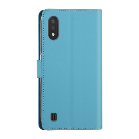 Samsung Galaxy A01 Bleu clair Book type housse - Titulaire de la carte Samsung Galaxy A01 Bleu clair Book type housse - Titulaire de la carte