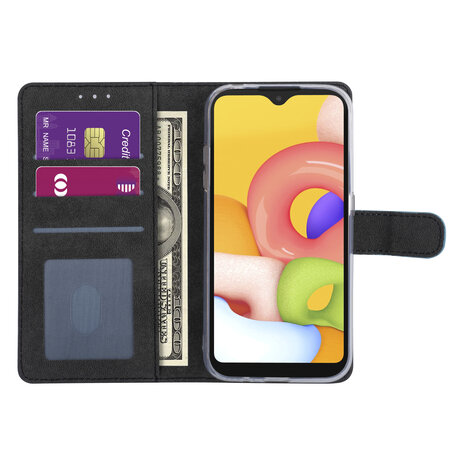 Samsung Galaxy A01 Bleu clair Book type housse - Titulaire de la carte Samsung Galaxy A01 Bleu clair Book type housse - Titulaire de la carte