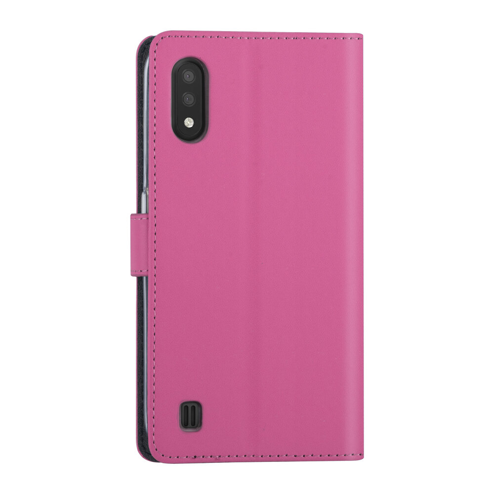 Samsung Galaxy A01 Hot pink Book type case - Card holder Samsung Galaxy A01 Hot pink Book type case - Card holder