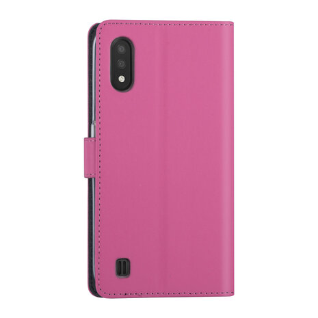Samsung Galaxy A01 Hot pink Book type case - Card holder Samsung Galaxy A01 Hot pink Book type case - Card holder