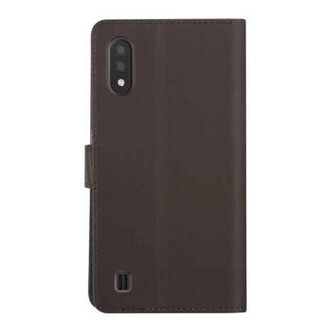 Samsung Galaxy A01 Braun Book-Case hul - Kartenhalter Samsung Galaxy A01 Braun Book-Case hul - Kartenhalter