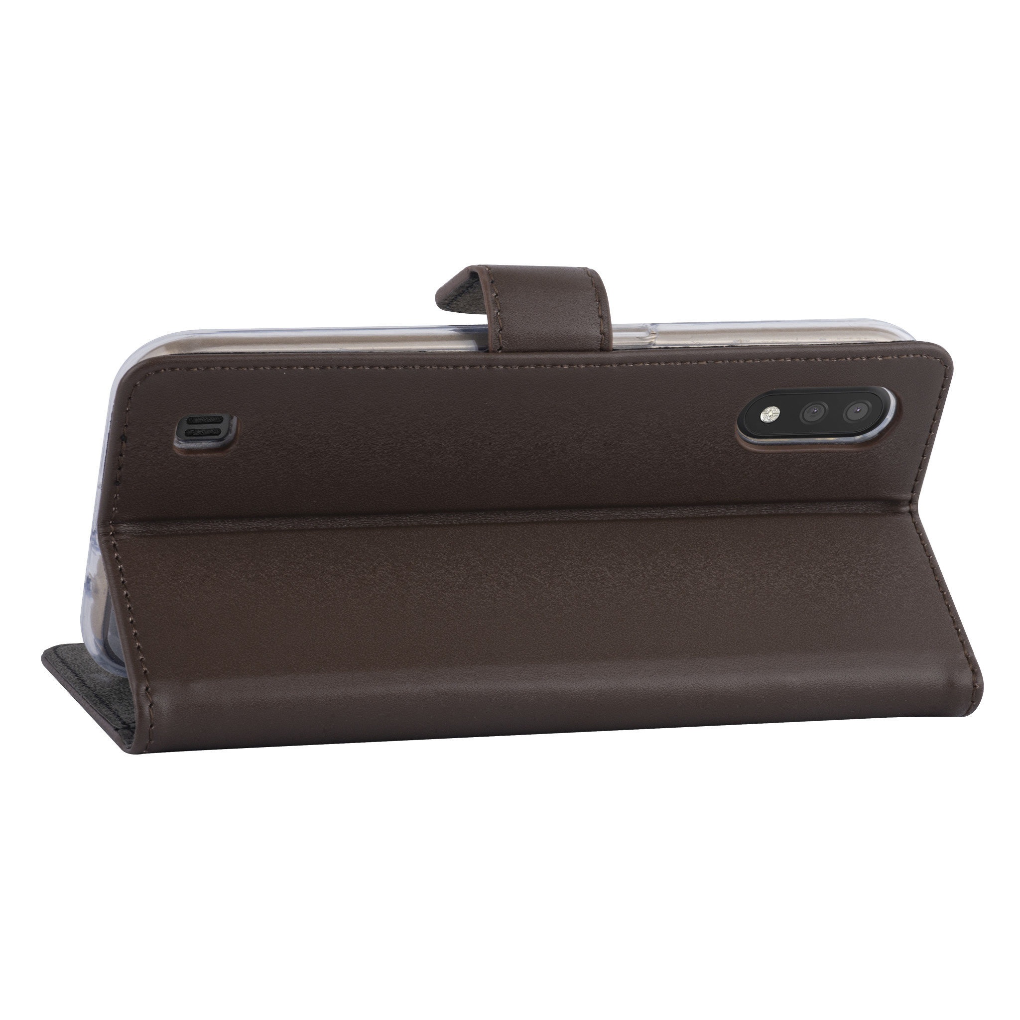 Bruin hoesje Samsung Galaxy A01 - Book Case - Kaarthouder (A015F), foto 5 van 5