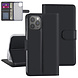 Zwart hoesje iPhone 12 Pro Max - Book Case - Kaarthouder Zwart hoesje iPhone 12 Pro Max - Book Case - Kaarthouder