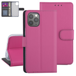 Hoesje voor iPhone 12-12 Pro - Felroze - Book Case - TPU