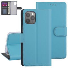 Hoesje voor iPhone 12-12 Pro - LichtBlauw - Book Case - TPU