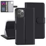 Hoesje voor iPhone 12 Mini - Zwart - Book Case - TPU Hoesje voor iPhone 12 Mini - Zwart - Book Case - TPU