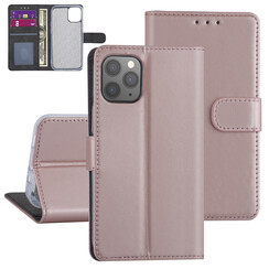 Hoesje voor iPhone 12 Mini - Roze - Book Case - TPU