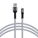 UNIQ Accessory UNIQ Accessory USB-Typ-C Kabel 200cm Schnellladegerät Datenübertragung - Grau UNIQ Accessory UNIQ Accessory USB-Typ-C Kabel 200cm Schnellladegerät Datenübertragung - Grau