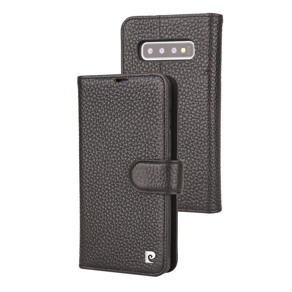 Pierre Cardin Pierre Cardin Zwart hoesje Galaxy S10 - Wallet Book Case - Stijlvol - Leer - Luxe cover Pierre Cardin Pierre Cardin Zwart hoesje Galaxy S10 - Wallet Book Case - Stijlvol - Leer - Luxe cover