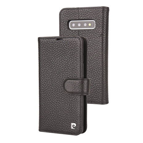 Pierre Cardin Pierre Cardin Zwart hoesje Galaxy S10 - Wallet Book Case - Stijlvol - Leer - Luxe cover Pierre Cardin Pierre Cardin Zwart hoesje Galaxy S10 - Wallet Book Case - Stijlvol - Leer - Luxe cover