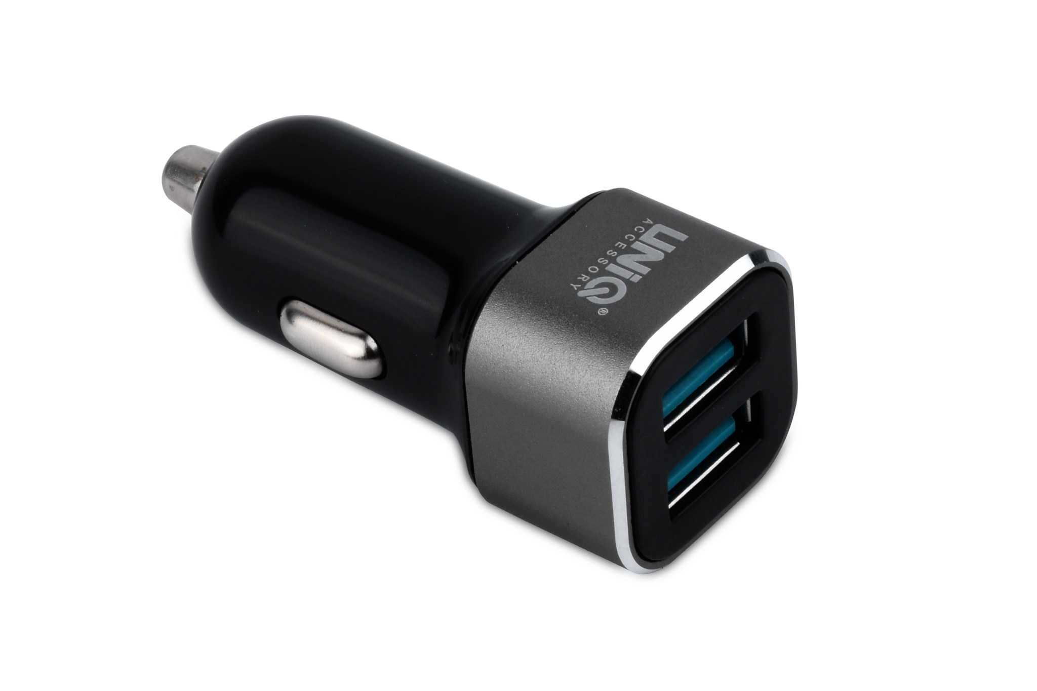 UNIQ Accessory UNIQ Accessory Autolader Lightning USB 2.4A - Zwart