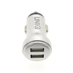 UNIQ Accessory Kfz-Ladegerät - 2,4 A, Lightning / USB, weiß