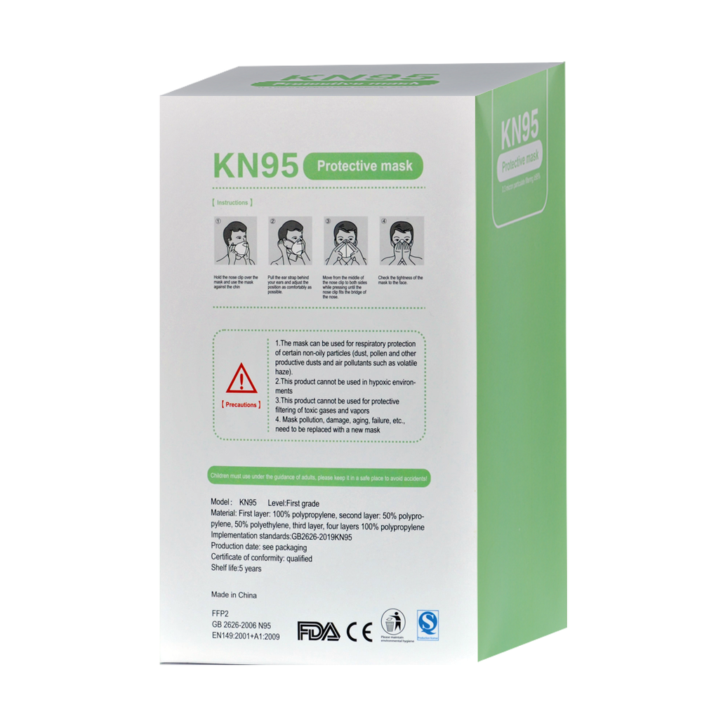 20x Mundmasken KN95 Mundmasken 4 Schichten - Weiß 20x Mundmasken KN95 Mundmasken 4 Schichten - Weiß